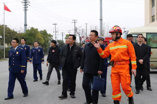 江苏省安委会办公室开展消防安全调研督导，视察杭州智缤科技智能消火栓