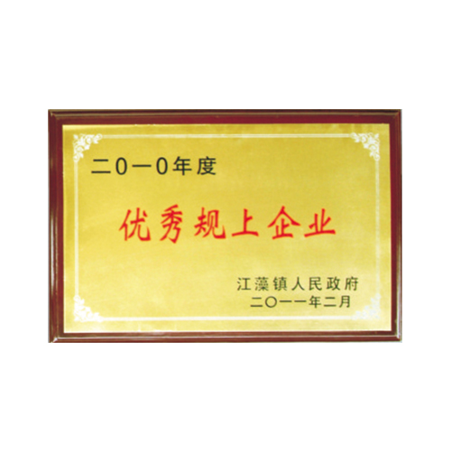 2010年度优秀规上企业